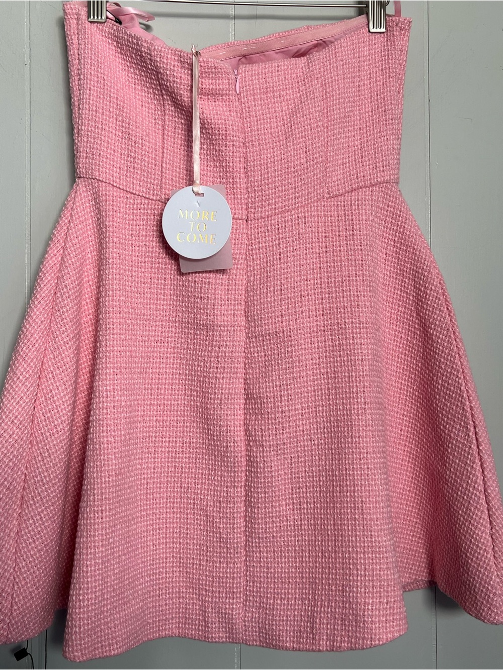 MORE TO COME 
Anwen Mini Dress in Baby Pink - Picture 7 of 9